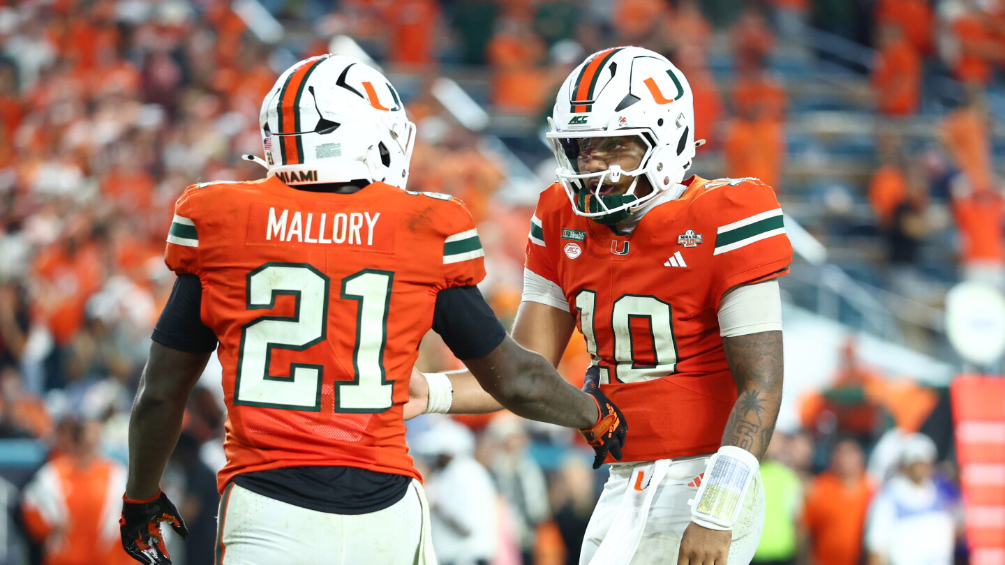 Miami tops AP poll