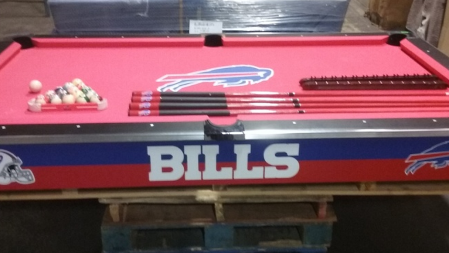 Pool table removed from Bills' locker room being sold at auction - NBC ...