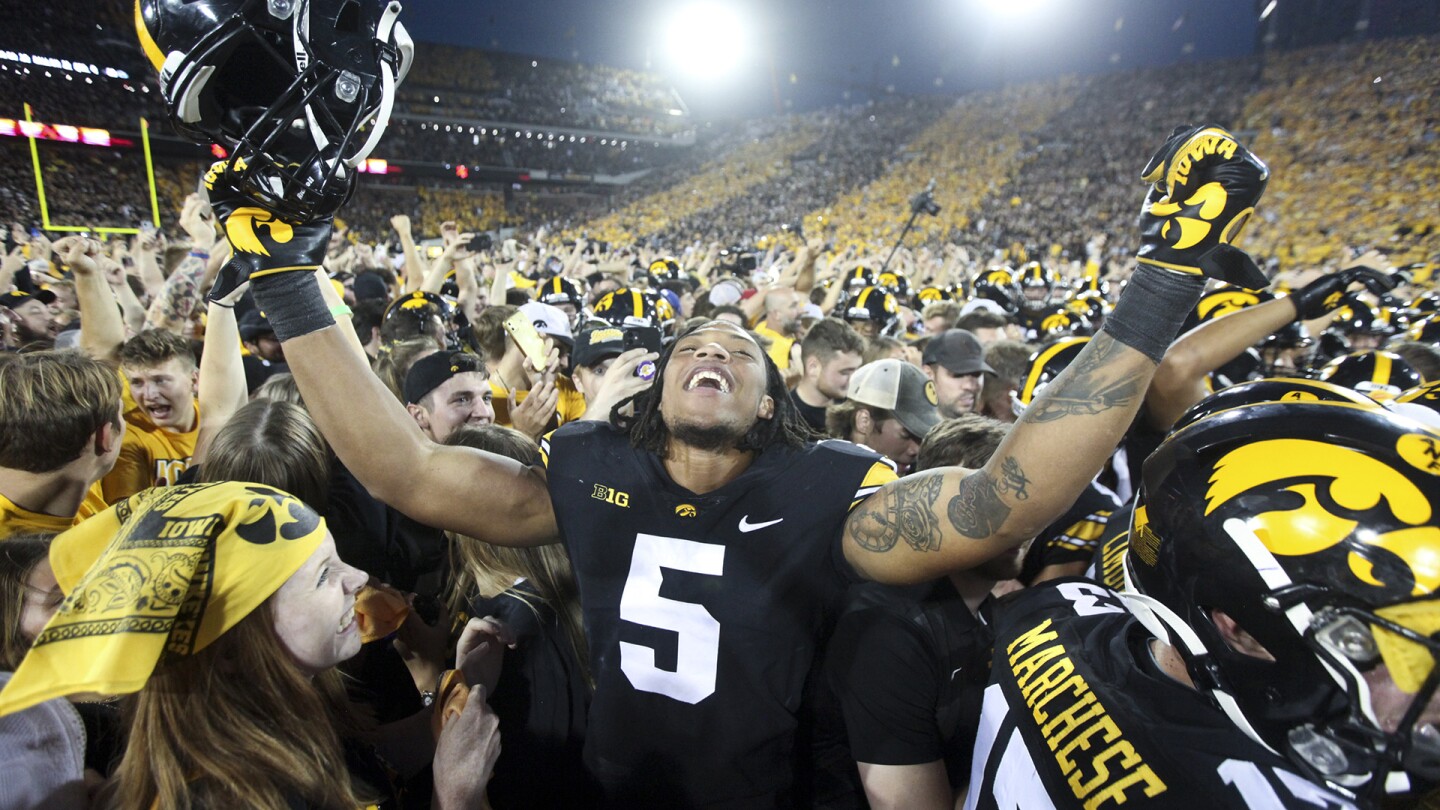Michigan football stadium with fans cheering in 2026