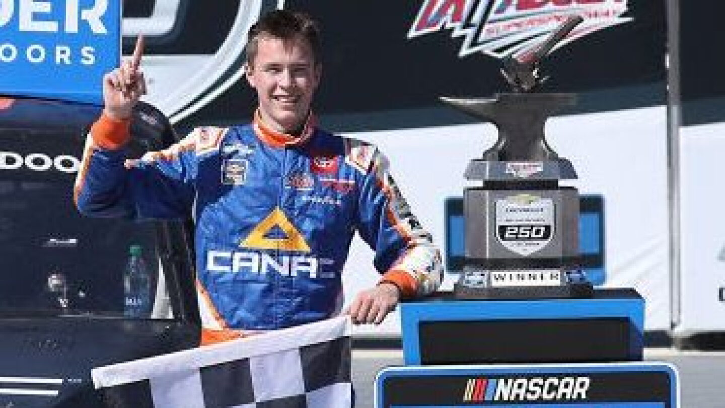 Raphael Lessard Racing Raphael Lessard scores first Truck win with Talladega triumph - NBC Sports