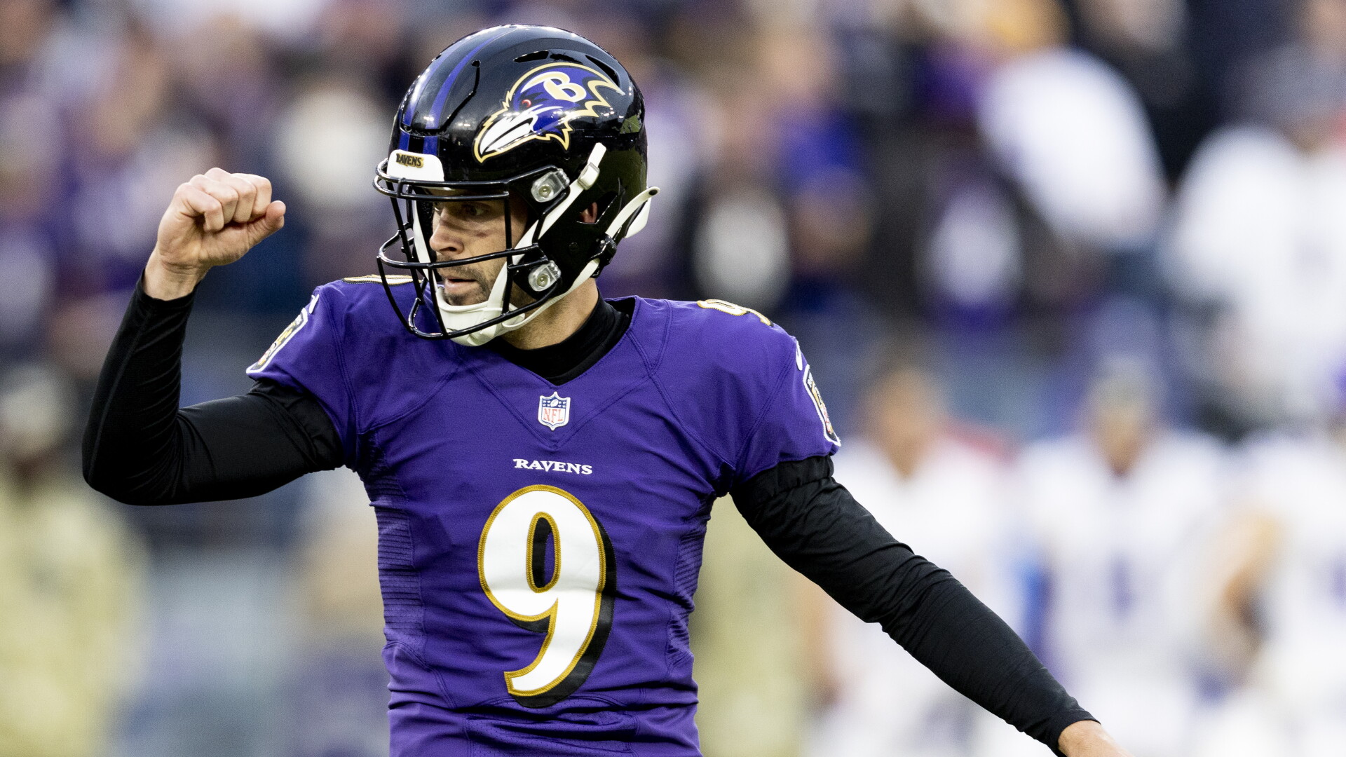 Justin Tucker was among five kickers the Dolphins worked out