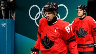 Image for Sidney Crosby out for gold medal game between Canada, USA at Milan Cortina Olympics