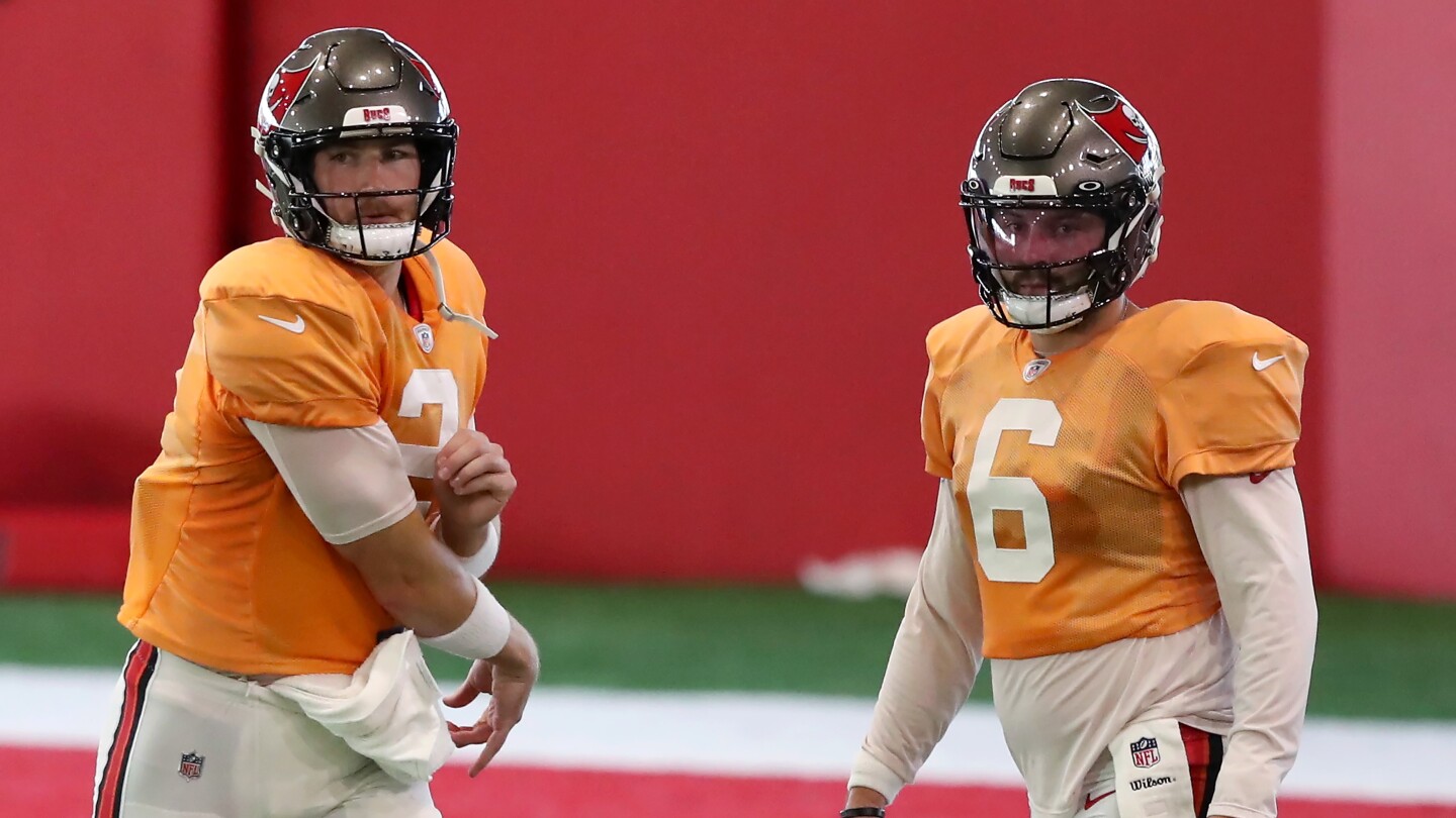Tampa Bay Buccaneers’ QB competition of Baker Mayfield, Kyle Trask