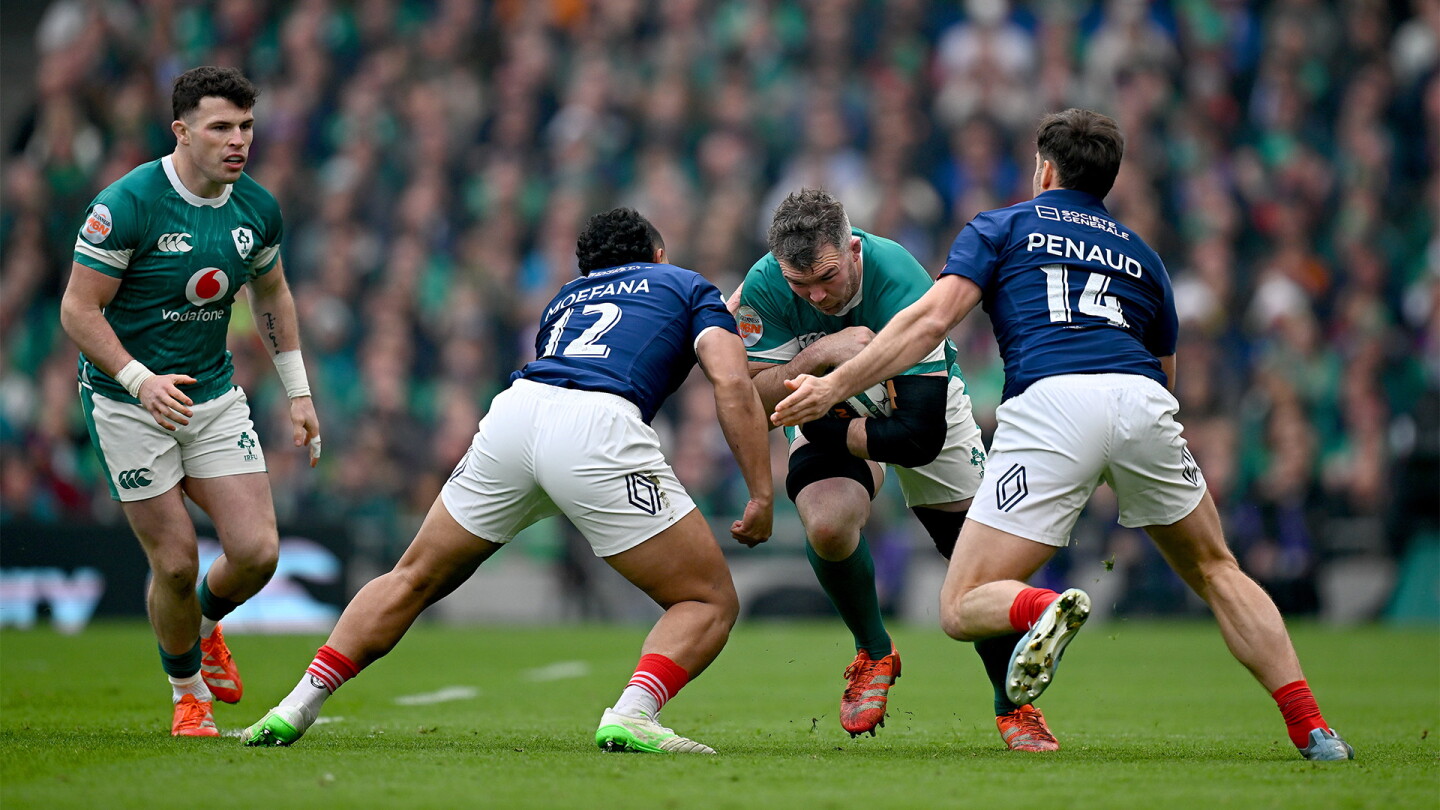 Nationale Rugby Six Nations Championship rugby highlights: France 42, Ireland 27 - NBC ...