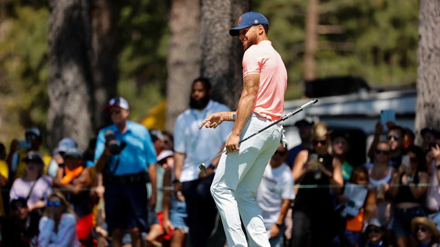 American Century Championship 2025 top shots Tony Romo, Steph Curry