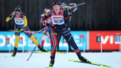Image for Norway wins final biathlon women's relay before 2026 Olympics
