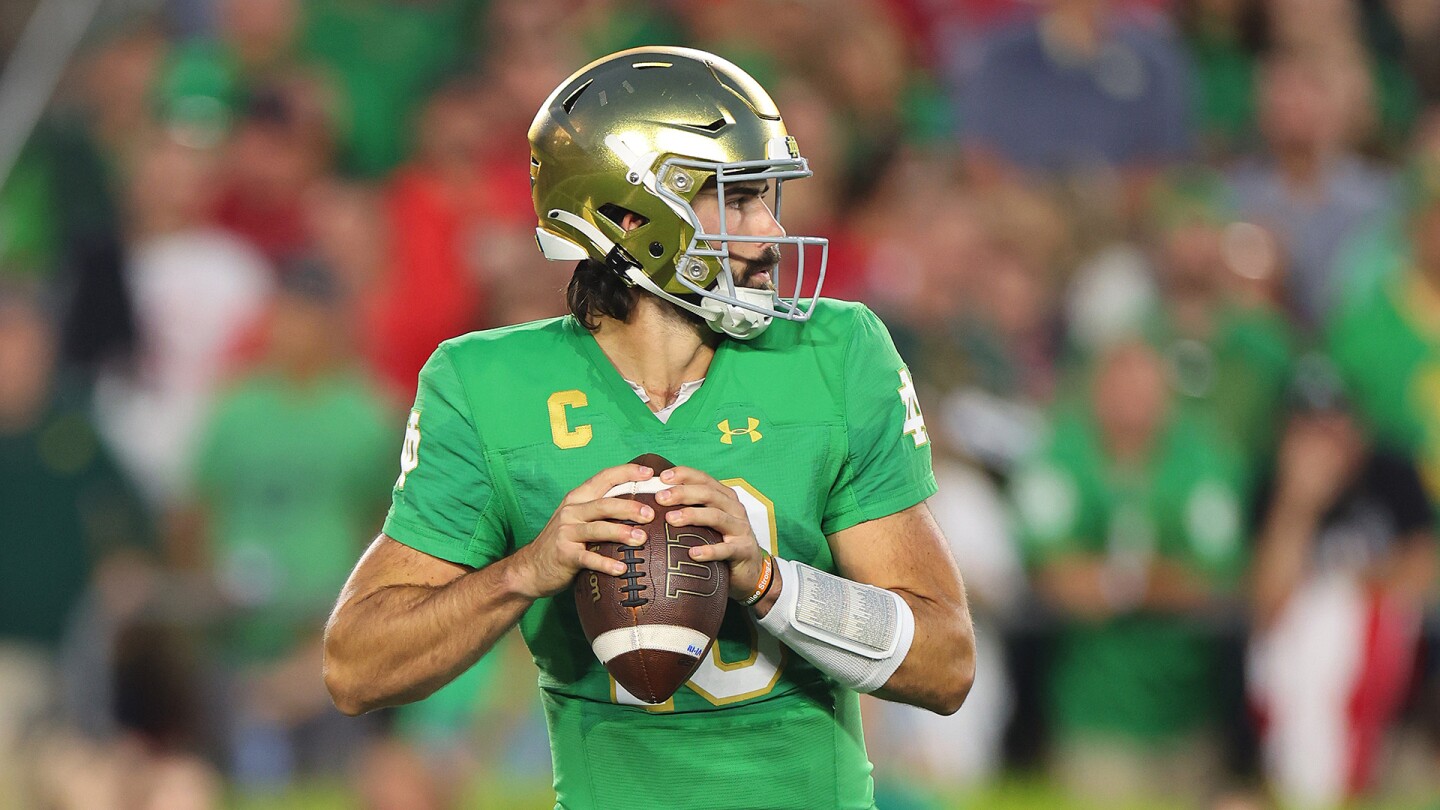 Every attempt from Sam Hartman's Week 4 game vs. Ohio State in South ...