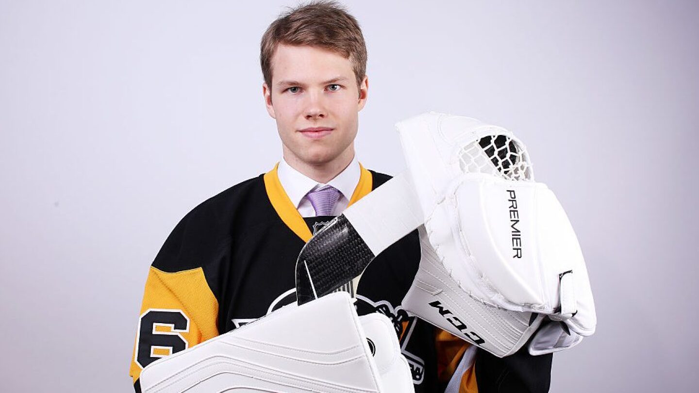 Pens sign second-rounder Filip Gustavsson to entry-level deal - NBC Sports