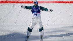 Image for Australia's Cooper Woods upsets Mikael Kingsbury for men's moguls gold