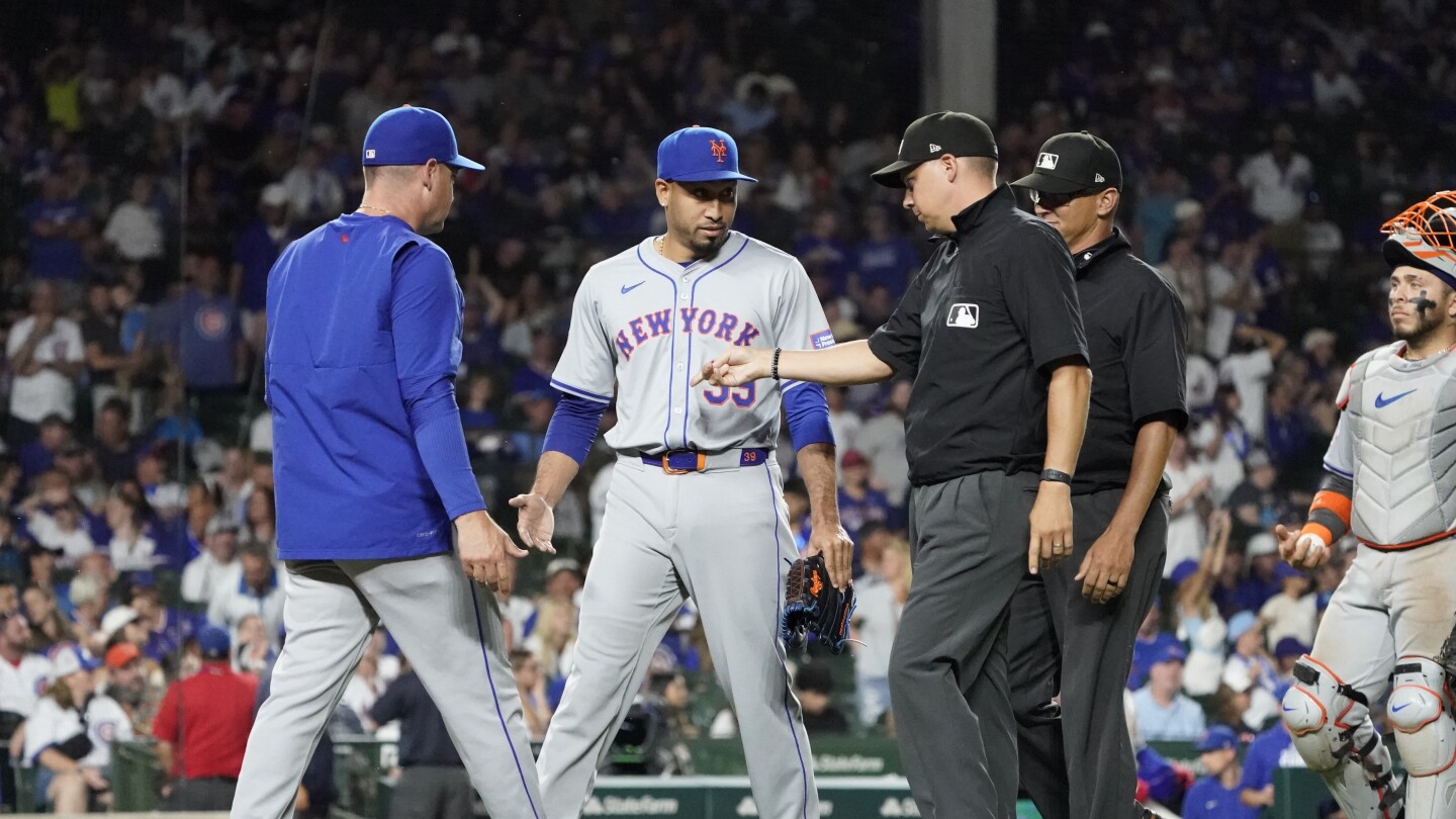 Mets closer Edwin Díaz faces a 10-game suspension after being ejected for foreign substance on hand - NBC Sports