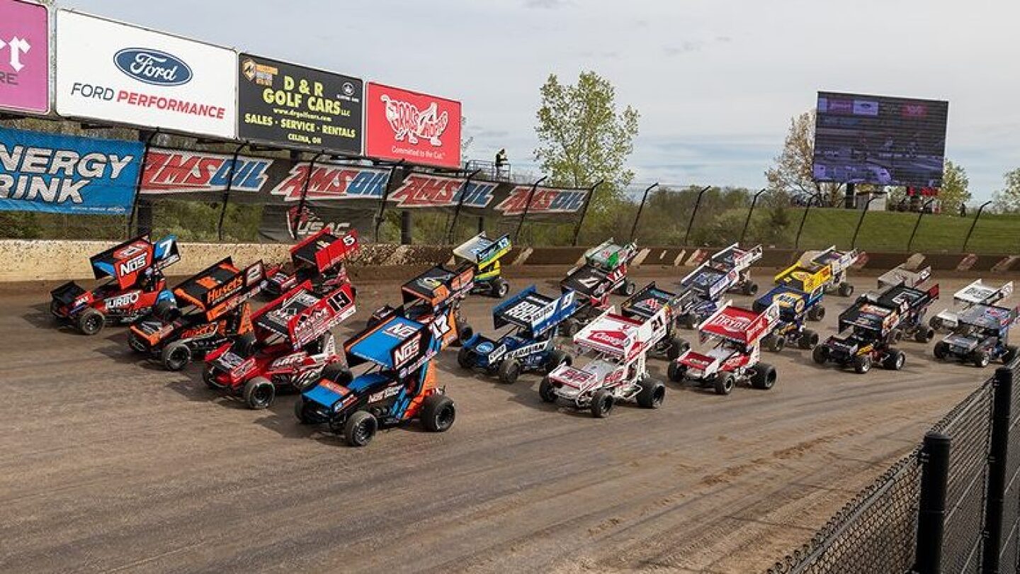World of Outlaws release 2025 Sprint Car Series schedule NBC Sports