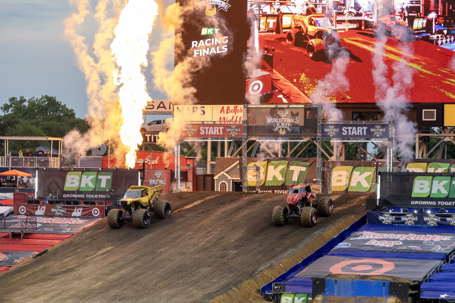 Track prep was critical for the 2023 Monster Jam World Finals as