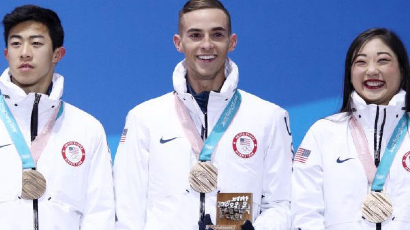 Adam Rippon's Olympic medal is stained - NBC Sports