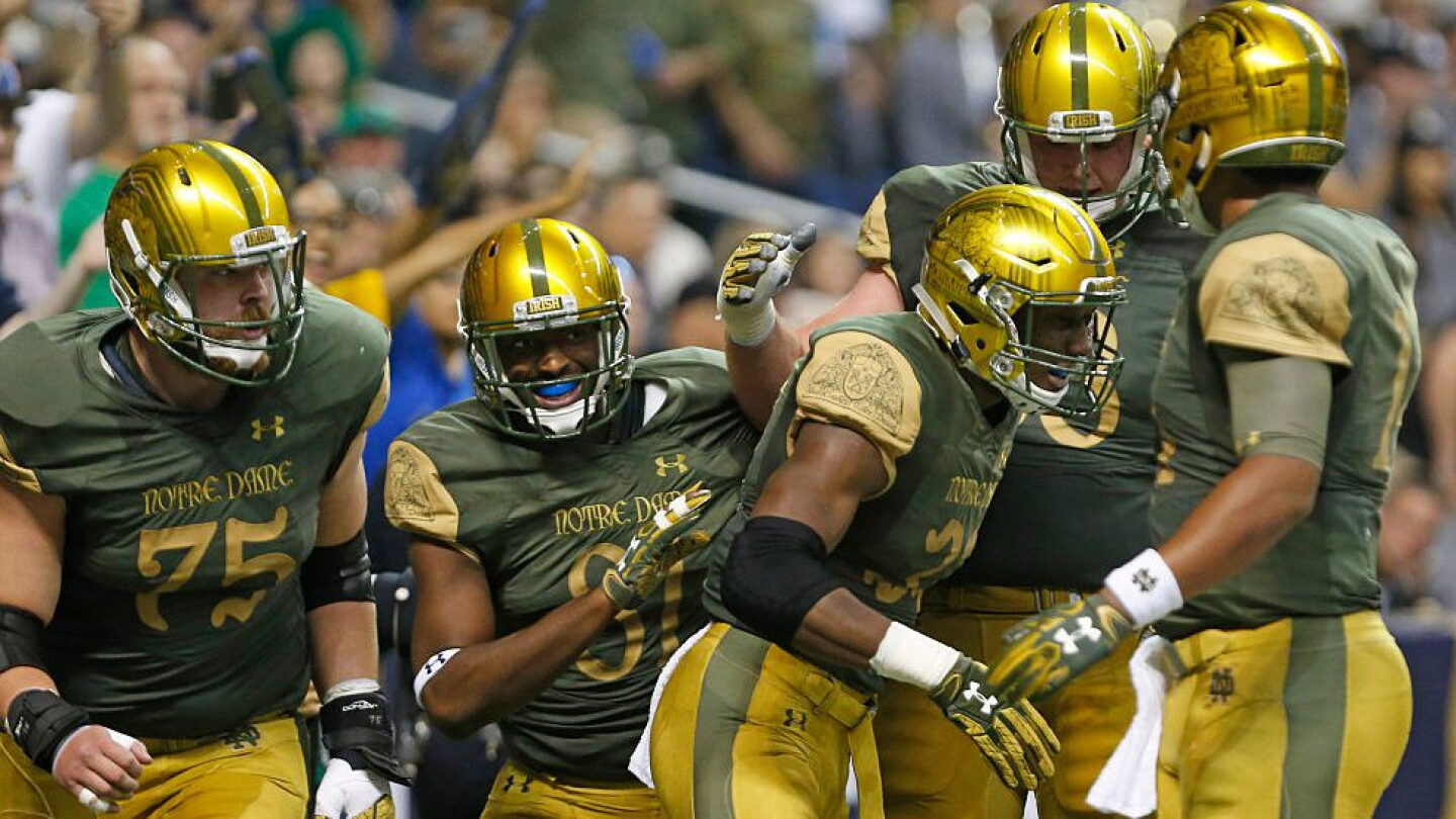 A projected Notre Dame offensive depth chart to open fall camp NBC Sports
