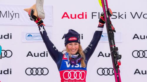 Image for Shiffrin clinches 9th slalom Crystal Globe with dominant win at Spindleruv Mlyn