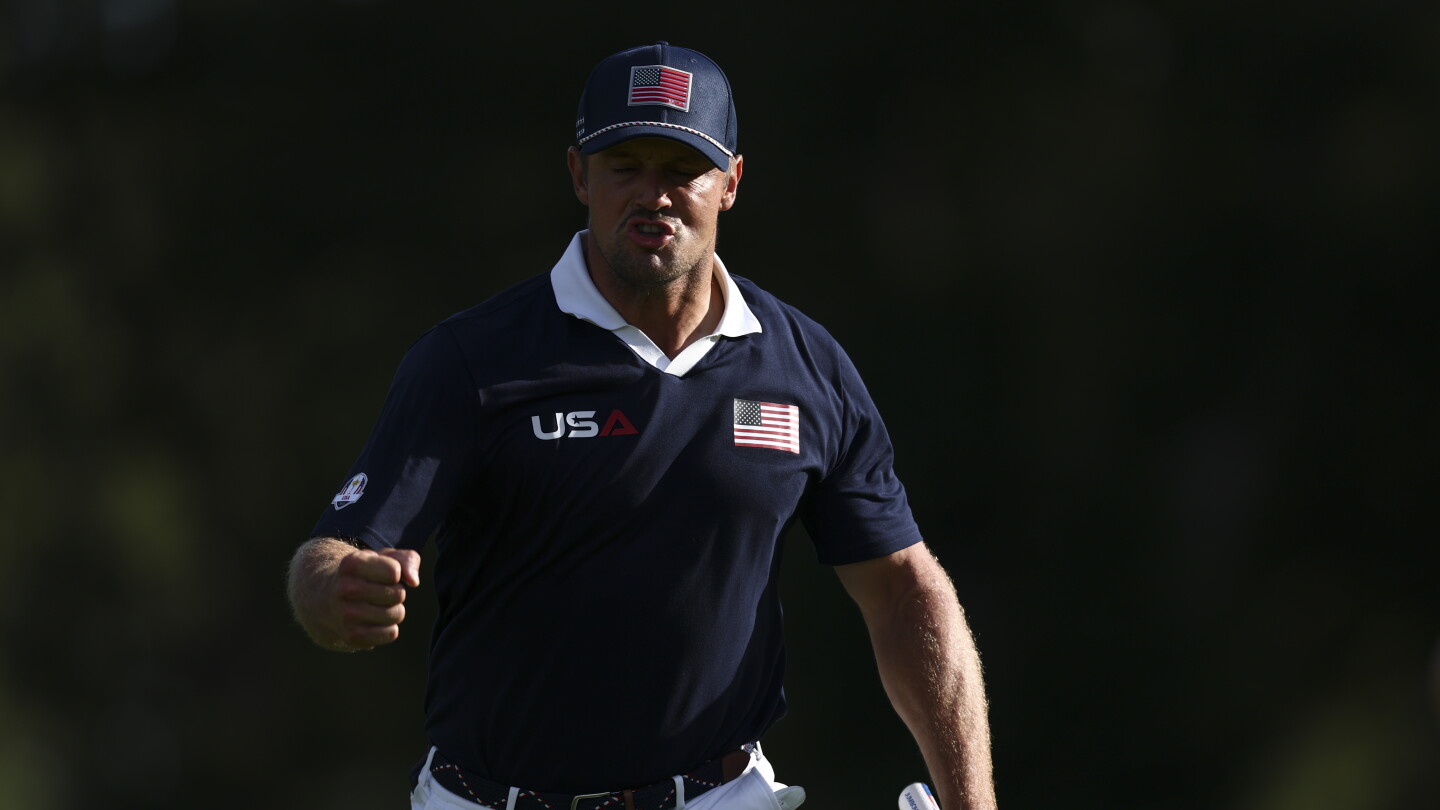 Watch: Bryson DeChambeau inches away from albatross Saturday in Ryder Cup fourballs Watch: Bryson DeChambeau inches away from albatross Saturday in Ryder Cup fourballs