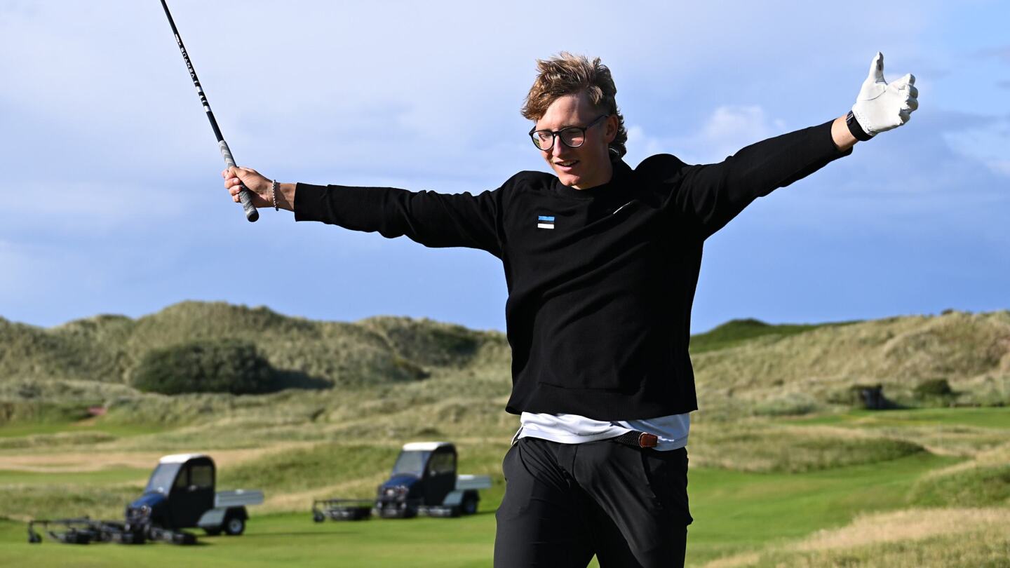Estonia has seven golf course, but one 20-year-old amateur in The Open field