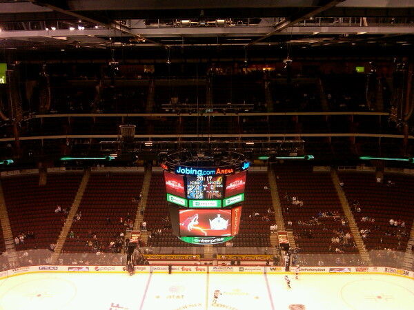 Job Arena Your moment of not-zen: Jobing.Com Arena attendance tonight - NBC Sports
