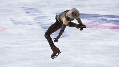 Image for Ilia Malinin proves his dominance in Olympic figure skating short program
