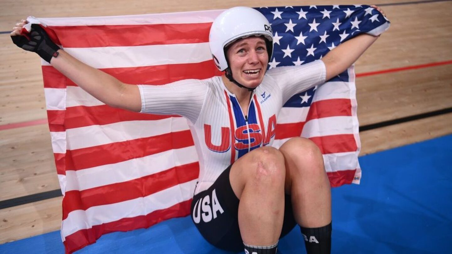 Jennifer Valente follows historic Olympic cycling gold with world title