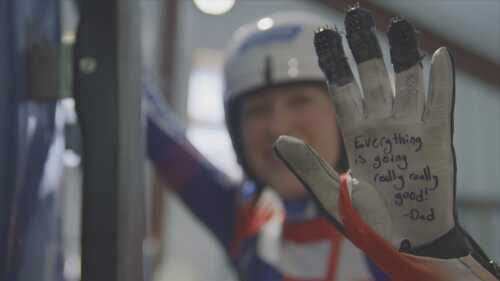 Image for Sophia Kirkby prepares for Milan Cortina, holding the memories of her father's words