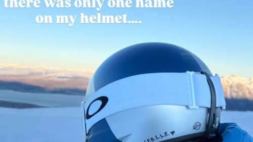 Image for Lindsey Vonn's helmet letters and the meaning of her 'angel army'