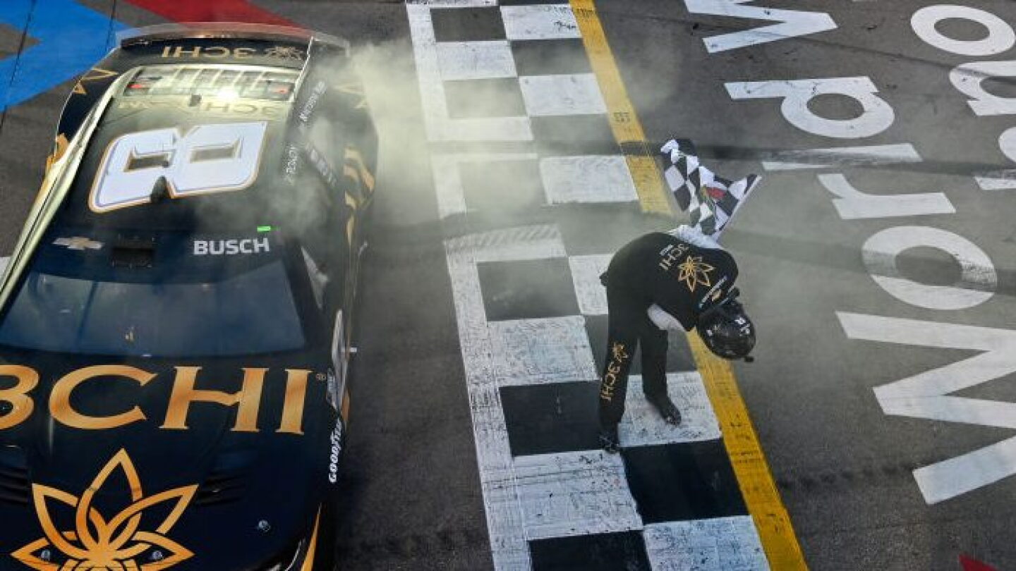 Winbush Racing Kyle Busch wins Cup race at WWT Raceway in overtime - NBC Sports