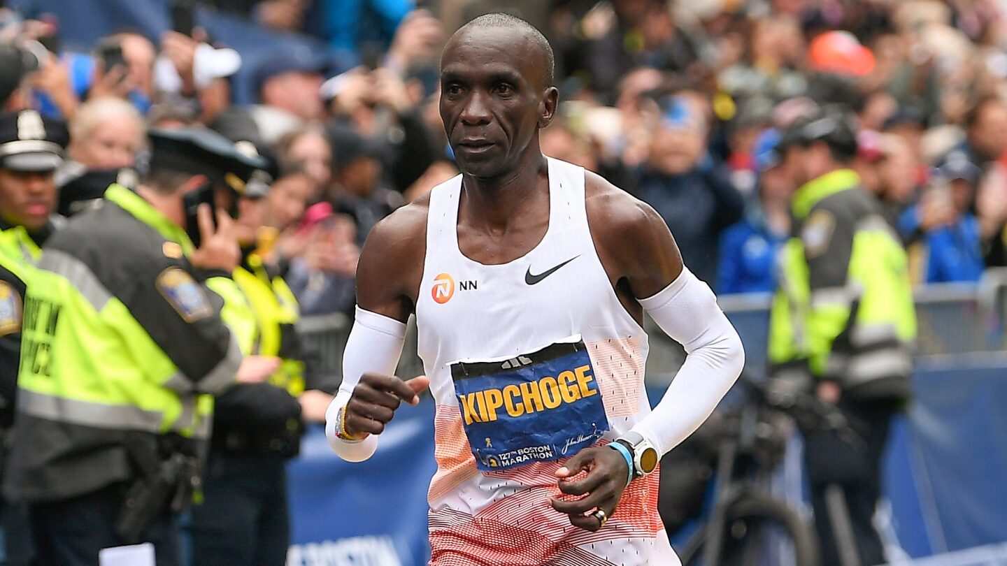 Eliud Kipchoge considers Boston Marathon return after leg issue in