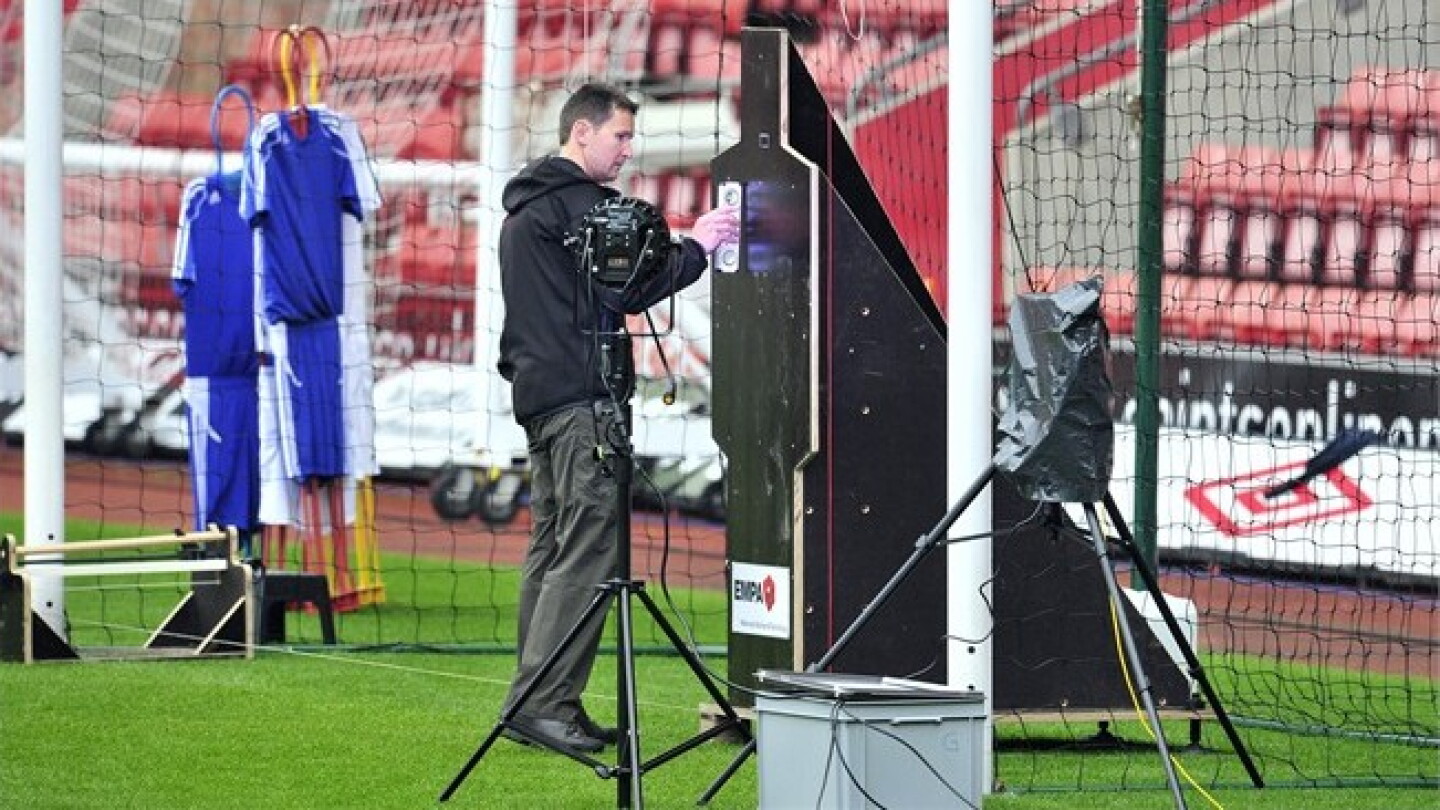 Goal Line Tech Example English Premier League awards goal-line technology contract - NBC Sports