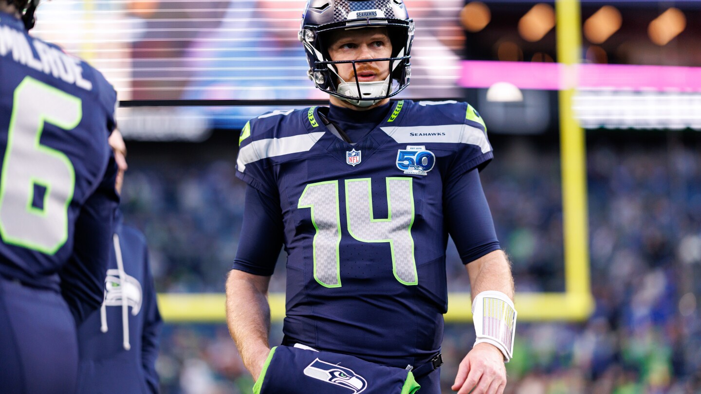 Sam Darnold "continues to get better," won't be full-go in practice all week