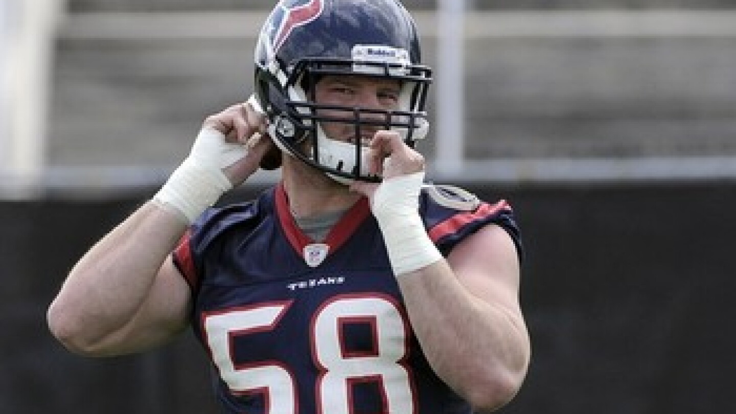 Brooks Reed getting ready for