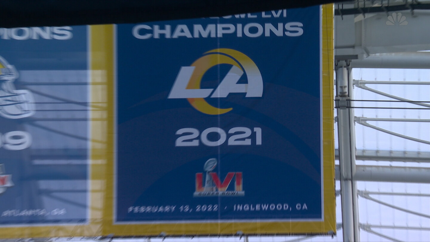 Los Angeles Rams unveil 2021 Super Bowl championship banner - NBC Sports