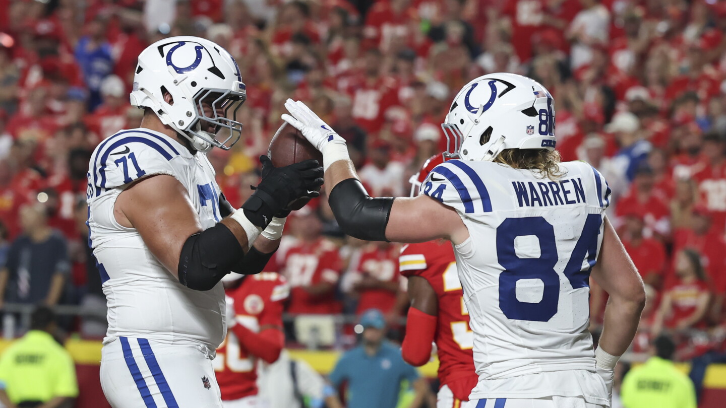 Colts G Matt Goncalves was also fined for beer-related celebration