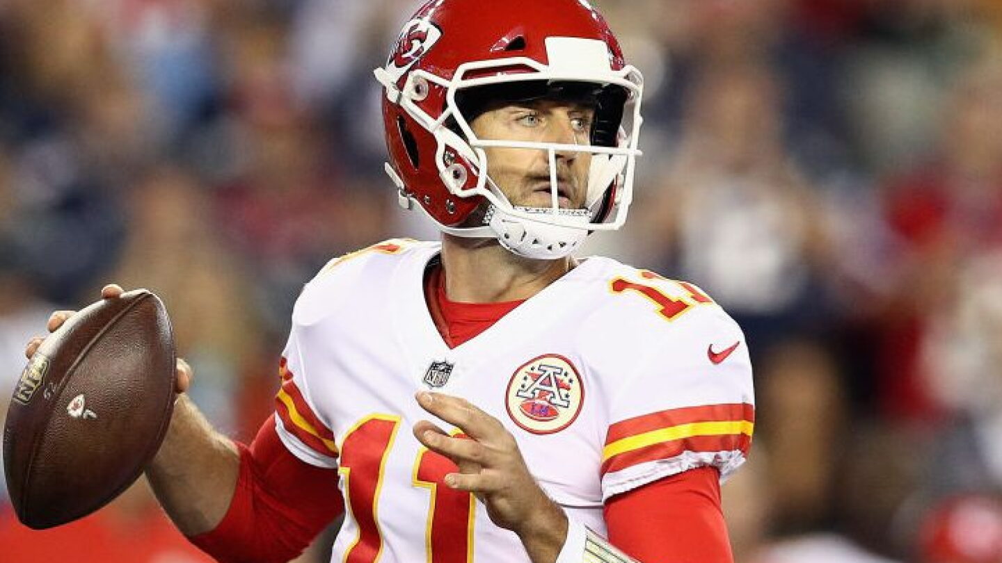 alex smith helmet 2017 Donruss Elite #49 Kansas City Chiefs Football Card : Collectibles & Fine Art Alex Smith is first AFC
