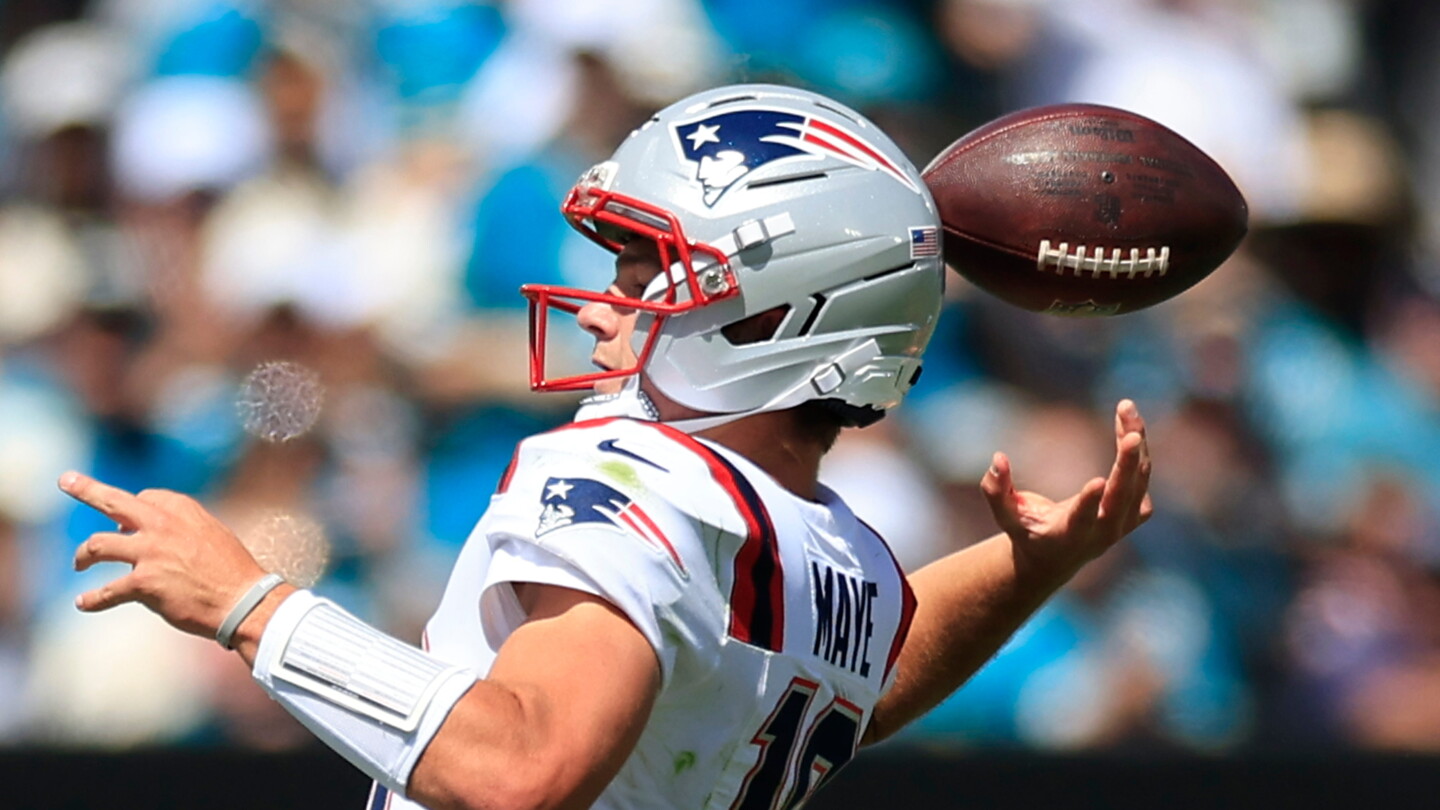 Drake Maye attributes fumble to blood on the ball