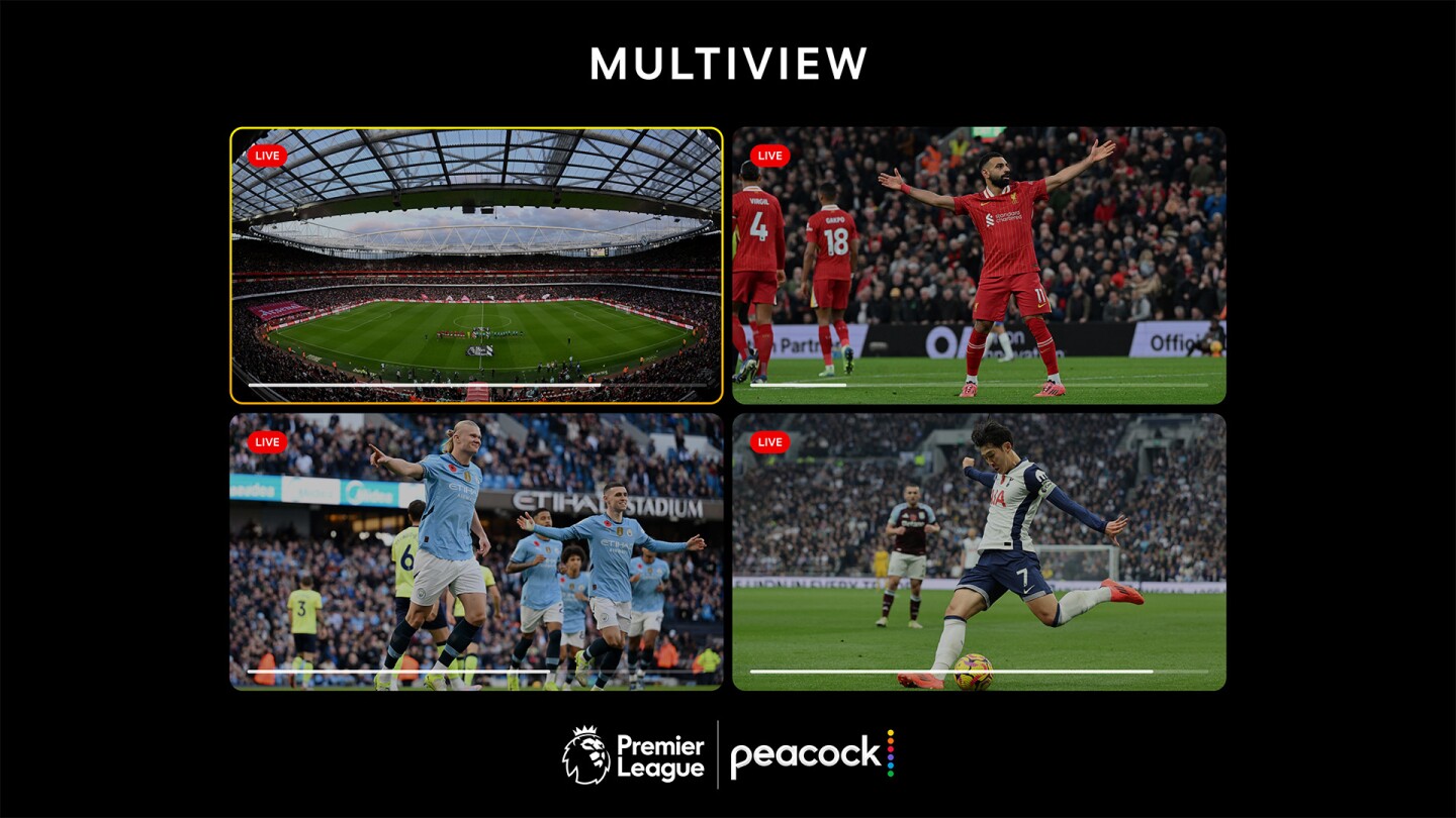 PEACOCK’S MULTIVIEW FEATURE MAKES ITS PREMIER LEAGUE DEBUT TOMORROW ...