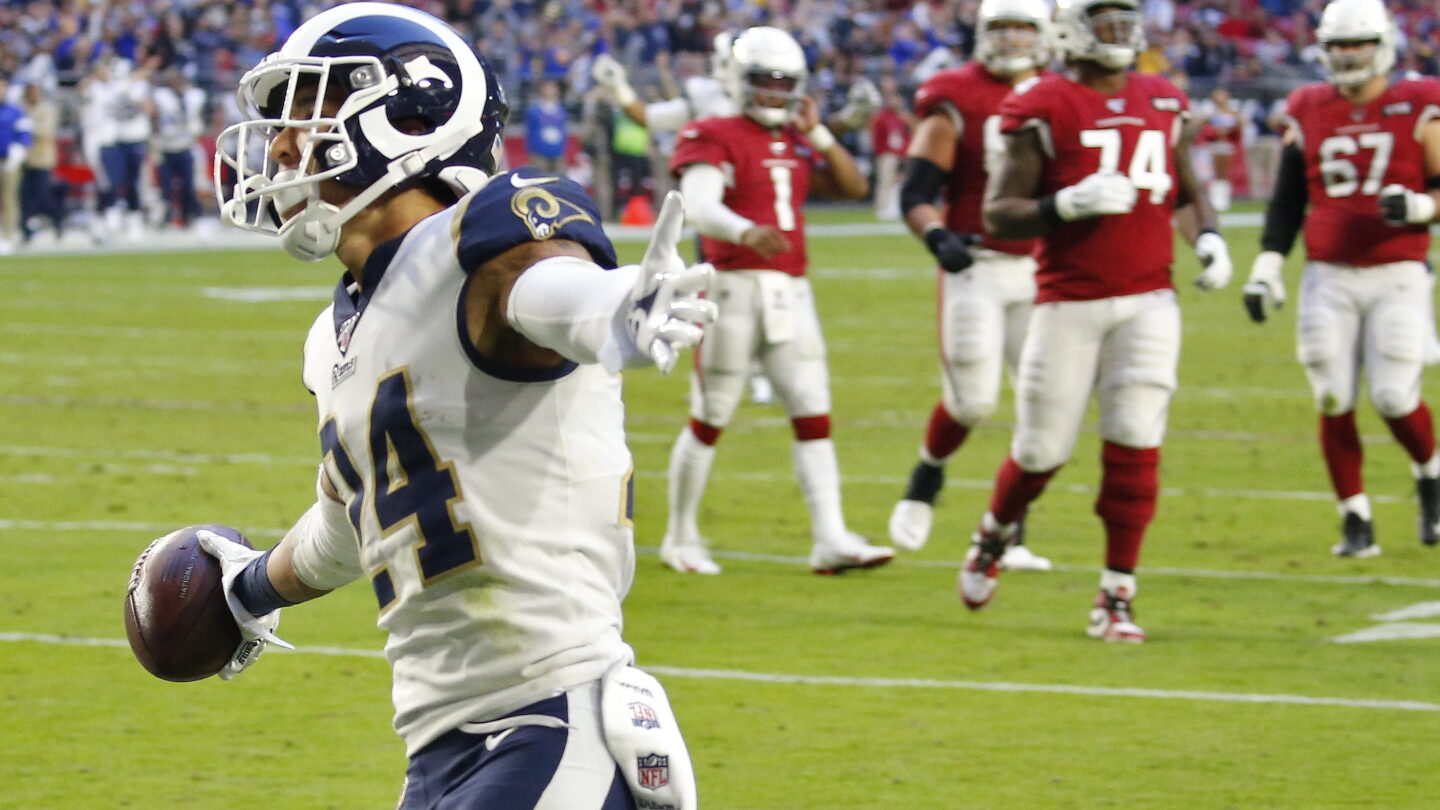 Taylor Rapp's first career INT is pick-six of Kyler Murray - NBC Sports