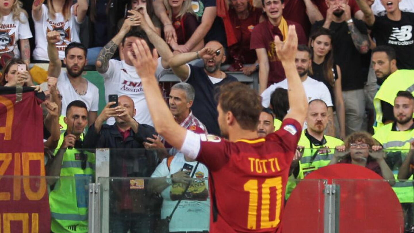 As Roma Totti VIDEO: Watch Francesco Totti's emotional Roma farewell - NBC Sports