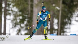 Image for Australian biathlete Darcie Morton makes Olympic debut 20 years after father 