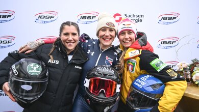 Image for Kaillie Humphries breaks through in Altenberg at monobob World Cup