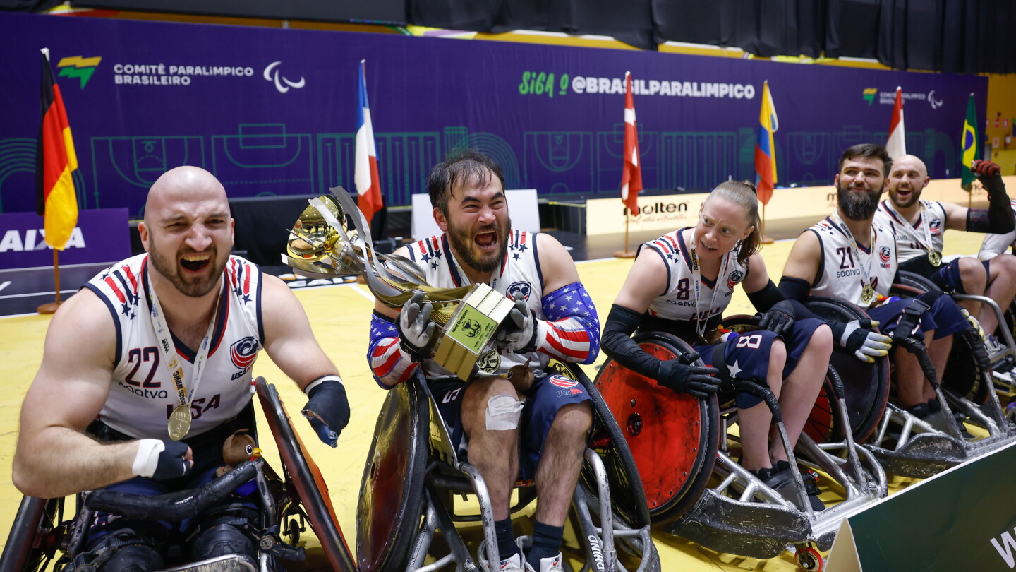 For U.S. wheelchair rugby, and Chuck Aoki, a 16-year wait for a world title fueled by lyrical motto