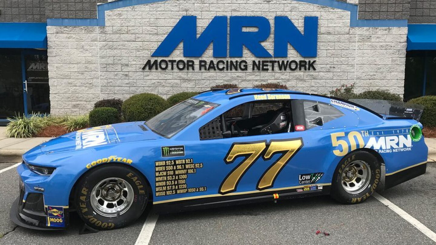 Spire Racign Spire Motorsports honors Motor Racing Network's 50th anniversary at ...