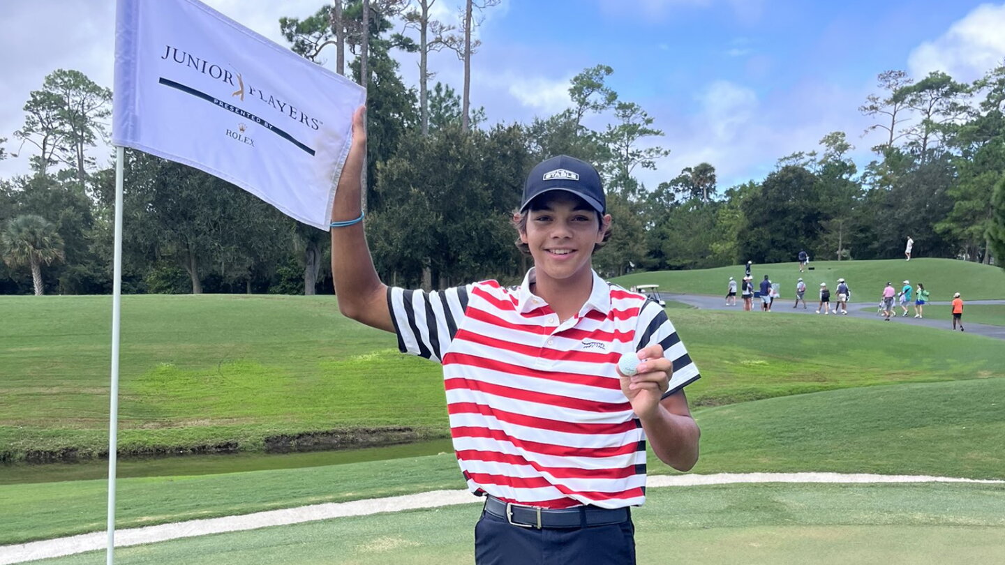 Watch: Charlie Woods aces TPC Sawgrass’ third hole during AJGA Junior Players Watch: Charlie Woods aces TPC Sawgrass’ third hole during AJGA Junior Players