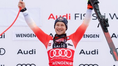 Image for Odermatt untouchable with historic fourth-straight victory in Wengen downhill